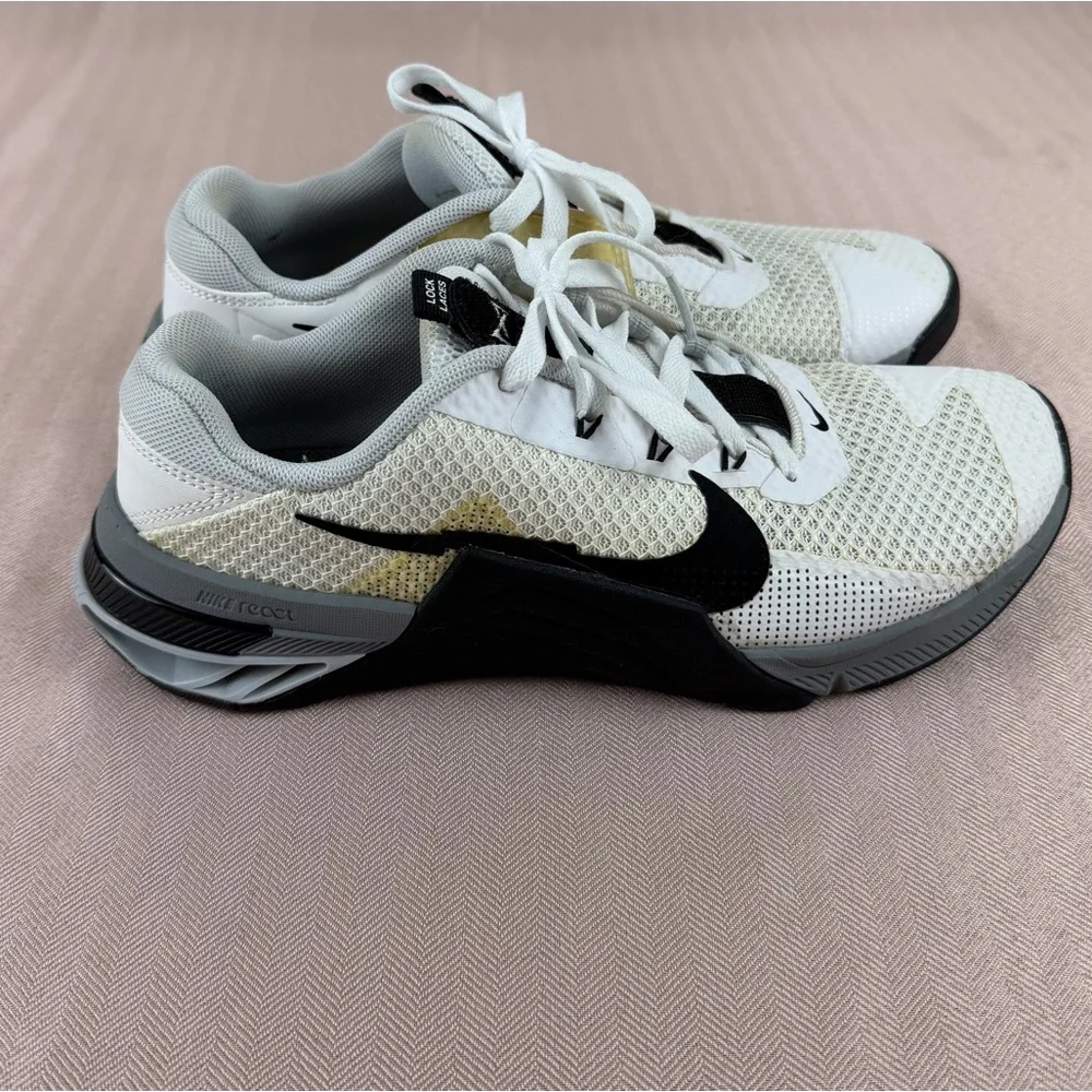 Nike Metcon 7‎ CrossFit Cross Training Gym Shoes, White/Black CZ8281-100